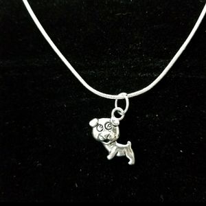 Little Pug 18' \ .925 Sterling Silver Necklace
